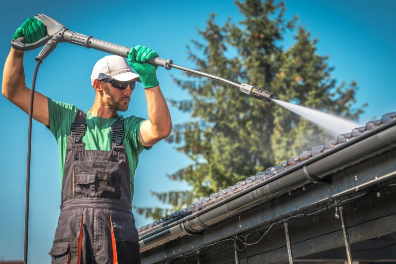 High-Pressure Gutter Cleaning